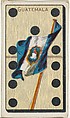 Guatemala, from the National Flag on Domino series (T177) issued by Kinney Brothers to promote Sweet Caporal Cigarettes, Kinney Brothers Tobacco Company  American, Commercial color print