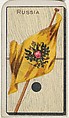 Russia, from the National Flag on Domino series (T177) issued by Kinney Brothers to promote Sweet Caporal Cigarettes, Kinney Brothers Tobacco Company American, Commercial color print