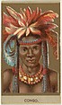 Congo, from the Races of Mankind series (T181) issued by Abdul Cigarettes, Abdul Cigarettes American, Commercial color lithograph