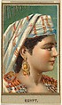 Egypt, from the Races of Mankind series (T181) issued by Abdul Cigarettes, Abdul Cigarettes  American, Commercial color lithograph