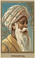 Hindoostan, from the Races of Mankind series (T181) issued by Abdul Cigarettes, Abdul Cigarettes American, Commercial color lithograph