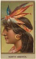 North America, from the Races of Mankind series (T181) issued by Abdul Cigarettes, Abdul Cigarettes  American, Commercial color lithograph