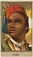 Nubia, from the Races of Mankind series (T181) issued by Abdul Cigarettes, Abdul Cigarettes  American, Commercial color lithograph
