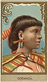 Oceanica, from the Races of Mankind series (T181) issued by Abdul Cigarettes, Abdul Cigarettes American, Commercial color lithograph