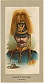 Fatigue Hat, Cavalry, United States, from the Military Uniforms series (T182) issued by Abdul Cigarettes, Abdul Cigarettes American, Commercial color lithograph