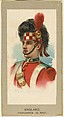 Highlander, 42nd Regiment, England, from the Military Uniforms series (T182) issued by Abdul Cigarettes, Abdul Cigarettes American, Commercial color lithograph