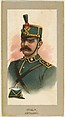 Fatigue Cap, Artillery, Italy, from the Military Uniforms series (T182) issued by Abdul Cigarettes, Abdul Cigarettes American, Commercial color lithograph