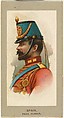 Pavia Hussar, Spain, from the Military Uniforms series (T182) issued by Abdul Cigarettes, Abdul Cigarettes American, Commercial color lithograph