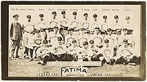 Cleveland Naps, American League, from the "Baseball Team" series (T200), issued by Liggett & Myers Tobacco Company to promote Fatima Turkish Blend Cigarettes, The Pictorial News Co. American, Photograph