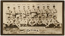 Detroit Tigers, American League, from the "Baseball Team" series (T200), issued by Liggett & Myers Tobacco Company to promote Fatima Turkish Blend Cigarettes, The Pictorial News Co. American, Photograph