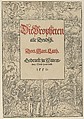 Die Propheten alle Deudsch, Lucas Cranach the Younger and Workshop German, Woodcut