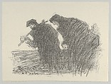 A l'aube, from "Les Evacués", Louis-Robert Antral  French, Lithograph