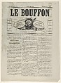 Le Bouffon - Le Salon de 1868, Edward Ancourt  French, Lithograph with hand coloring
