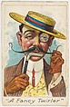 A Fancy Twirler, from the Baseball Comics series (T203), P.H. Mayo & Brother, Richmond, Virginia American, Commercial color lithograph
