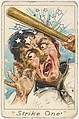 Strike One, from the Baseball Comics series (T203), P.H. Mayo & Brother, Richmond, Virginia American, Commercial color lithograph