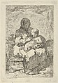 Mother and Child, Jacques Francois Amand French, Etching