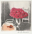 Untitled, Still Life with Goldfish Bowl, André Antonini (French, 1924–1993), Etching and aquatint printed in color