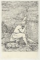 The Shepherd, Welby Sherman  British, Engraving on chine collé