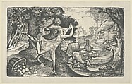 The Cyder Feast, Edward Calvert  British, Wood engraving; third state of three