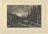 The Early Ploughman, or The Morning Spread Upon the Mountains, Samuel Palmer  British, Etching; fifth state of nine
