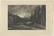 The Early Ploughman, or The Morning Spread Upon the Mountains, Samuel Palmer  British, Etching; fifth state of nine