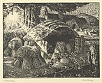 Martin's Hovel, Robin Tanner British, Etching