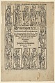 Der Heiligen XII, from the Wittenberg relic-book, Lucas Cranach the Elder  German, Woodcut