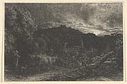 The Weary Ploughman, or The Herdsman, or Tardus Bubulcus, Samuel Palmer  British, Etching; seventh or eighth state of eight