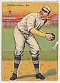 Baker, Philadelphia, American League, from the Mecca Double Folder series (T201), Mecca Cigarettes, Commercial color lithograph
