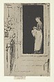 Penelope, A Doorway, Chelsea, Théodore Roussel  French, Etching