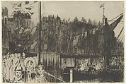 Chelsea Regatta, Théodore Roussel  French, Etching