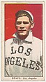 Beall, Los Angeles, from the "Obak Baseball Players" set (T212), issued by the American Tobacco Company to promote Obak Mouthpiece Cigarettes, American Tobacco Company, Commercial color lithograph
