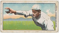 Brackenridge, Vernon, from the "Obak Baseball Players" set (T212), issued by the American Tobacco Company to promote Obak Mouthpiece Cigarettes, American Tobacco Company, Commercial color lithograph