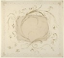 Scarab, Grecian Key and Fly Pattern Mount, Théodore Roussel  French, Drypoint, aquatint, softground, lavis