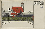 Vienna: Minorite Church (Wien: Die Minoriten Kirche), Urban Janke  Austrian, Color lithograph