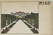 Vienna: Belvedere, Urban Janke  Austrian, Color lithograph
