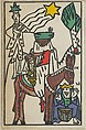 The Three Kings, Oskar Kokoschka  Austrian, Color lithograph