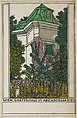Vienna: Garden House in the Arenberg Garden, Urban Janke  Austrian, Color lithograph
