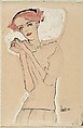 Portrait of a Woman, Egon Schiele Austrian, Color lithograph