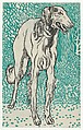 Greyhound, Moriz Jung  Austrian, Color lithograph