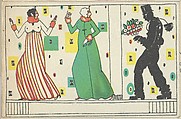 New Year's Card, Arnold Nechansky Austrian, Color lithograph