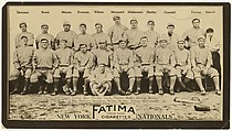 New York Giants, National League, from the 
