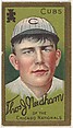 Thomas J. Needham, Chicago Cubs, National League, from the "Baseball Series" (Gold Borders) set (T205) issued by the American Tobacco Company, American Tobacco Company, Commercial color lithograph