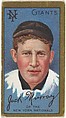 John J. (Jack) Murray, New York Giants, National League, from the "Baseball Series" (Gold Borders) set (T205) issued by the American Tobacco Company, American Tobacco Company, Commercial color lithograph