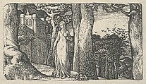 Lady with the Rooks, Edward Calvert  British, Wood engraving; third state of three