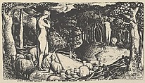 Ideal Pastoral Life, reproduced for Calver's "Memoir", Edward Calvert  British, Photo-lithographic reproduction