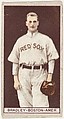 Hugh Bradley, Boston, American League, from the Brown Background series (T207) for the American Tobacco Company, American Tobacco Company, Commercial lithograph