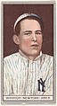 Warhop, New York, American League, from the Brown Background series (T207) for the American Tobacco Company, Issued by American Tobacco Company, Commercial lithograph