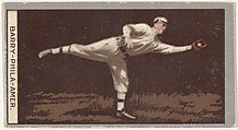 Barry, Philadelphia, American League, from the Brown Background series (T207) for the American Tobacco Company, Issued by American Tobacco Company, Commercial lithograph