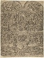 The Last Judgment from the Sistine Chapel, Giulio Bonasone Italian, Engraving; third state of five